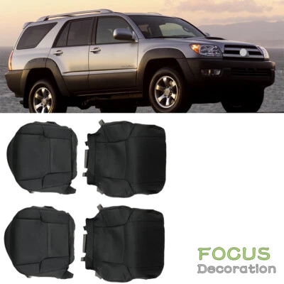 Cubierta de cuero para asiento de conductor y pasajero negra para Toyota 4Runner 2003-2009 Limited Foto 1 de 4