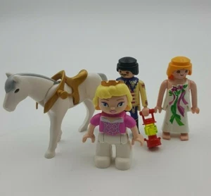 Toy Lot Playmobil Hores Geobra Man Woman Duplo Princess Sleeping Beauty - Picture 1 of 4