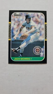 1987 DONRUSS JACK MORRIS #173 NM - Foto 1 di 1
