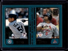 2001 Topps Traded Ichiro Albert Pujols Dual Rookie Card RC #T99 (A)