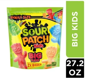 Sour Patch Kids BIG Pieces Soft & Chewy Candy FAMILY Size Share 1.7 Lb BAG USA - Picture 1 of 9