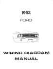 FORD 1963 Galaxie, Ford 300, Ranch Wagon & Country Squire Wiring Diagram Manual 