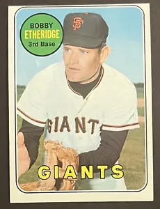 1969 TOPPS BOBBY ETHERIDGE #604 HOHE NUMMER SAN FRANCISCO GIANTS 1 - Bild 1 von 2