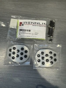 Rennline Clutch/Brake Pedal 2 pc Rubber Grip Silver Fits Porsche - Bild 1 von 3