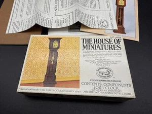 Vintage NOS Dollhouse Miniature William & Mary Tall Case Grandfather Clock 40018 - Picture 1 of 8