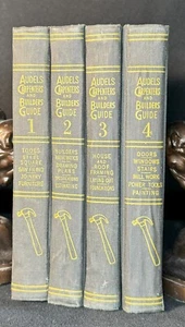 Set of Audels Carpenters and Builder Guide Vol 1-4 1951 HC +Order Form - Vintage - Picture 1 of 20