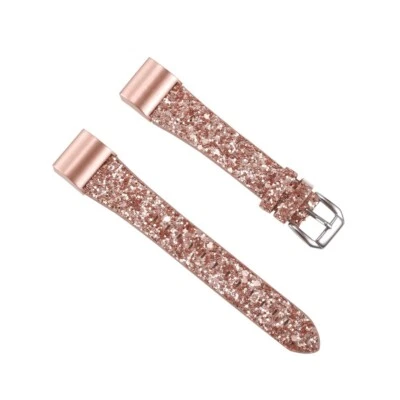 Leather Bling Watch Band Replacement Strap Wristband for Fitbit Charge 2 - Image 1 of 4
