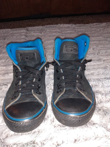 Sneakers Converse CTAS Youth Junior Street nere medie iper blu taglia 5