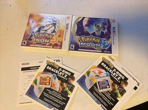 Pokémon Sol y Luna (Nintendo 3DS, 2016) Juegos Estuches y Manuales Probados Funcionando - Imagen 1 de 10