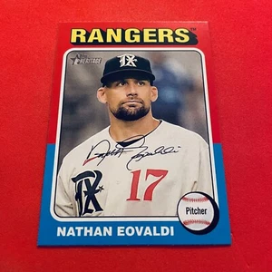 Nathan Eovaldi .. SP .. Texas Rangers .. 2024 Heritage SHORT PRINT Card 82 - Imagen 1 de 2