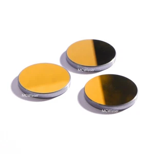 Espejo con láser de CO2 Si recubierto de oro diámetro: 25 mm 3 piezas para corte de grabado láser de CO2 - Imagen 1 de 10