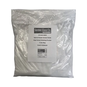Compuesto de pulido de óxido de cerio de alta pureza grado óptico Gordon Glass® - 5 libras - Imagen 1 de 1