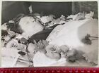 1950s Dead Man in Open Coffin Funeral Corpse HORROR Post Mortem Vintage Photo