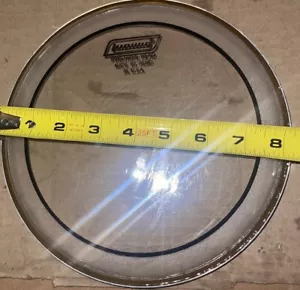 Cabezal de batería Ludwig REMO 8” a rayas transparente 10 Roto concierto hecho por Tom en EE. UU. NUEVO DE COLECCIÓN - Imagen 1 de 5