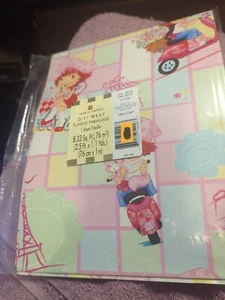 Fresa Pastel Corto Regalo Envoltura Saludos Americanos Una Hoja Papel de Envoltura Nuevo - Imagen 1 de 3