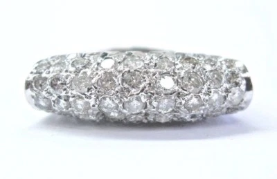 18Kt Round Cut Diamond Dome Shape White Gold Jewelry Ring 1.50Ct - Image 1 of 4