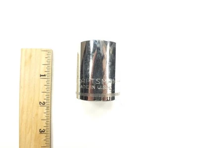 CRAFTSMAN TOOLS 1/2" DRIVE 27MM SHALLOW METRIC 12 POINT SOCKET -v- 44243 - USA - Image 1 of 4