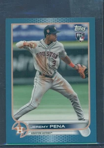 2022 TOPPS MINI BLUE PARALLEL JEREMY PENA #US253 03/10 ROOKIE CARD - Picture 1 of 2