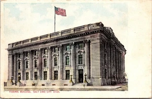 Salt Lake City UT-Utah, Federal Building Vintage Souvenir Postcard - Picture 1 of 2