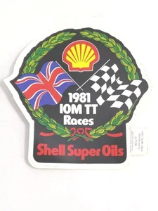 Isle of Man TT Motorcycle Sticker. 1981. Shell Super Oils - Picture 1 of 3