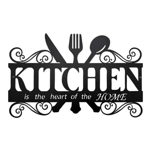 Decorazione Parete Cucina in Metallo,Insegne Cucina per Cucina o Sala da Pranzo,13,8x8,8 Pollici - Foto 1 di 6