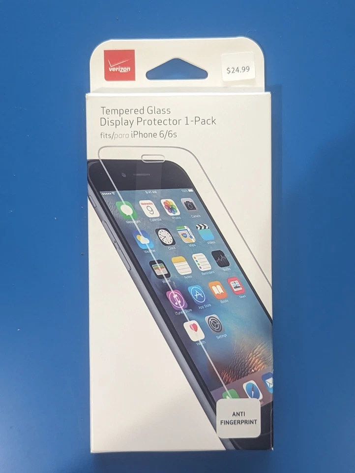 Protector de pantalla de vidrio templado paquete de 1 Verizon iPhone 6/6s Foto 1 de 4