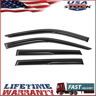 For 2023-2025 Honda CRV CR-V Mugen Style Window Visors Rain Guards 4pcs - Image 1 of 4