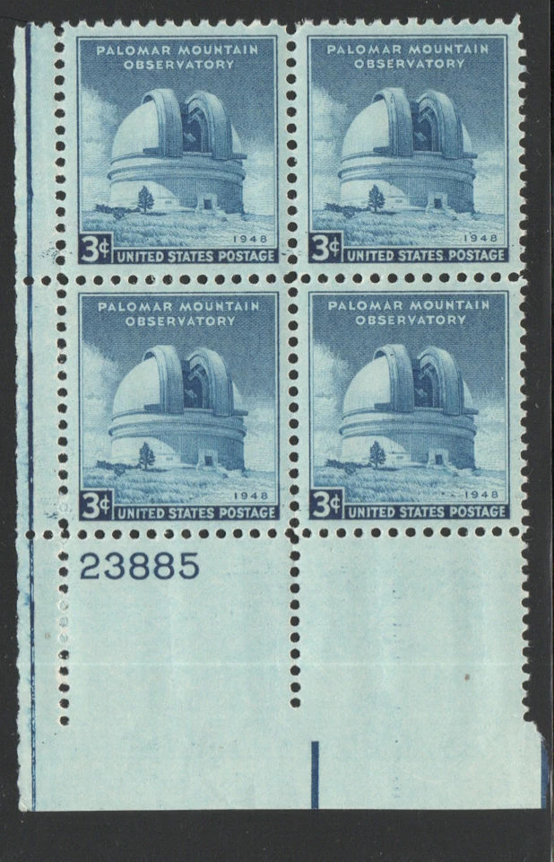 ALLYS STAMPS US Plate Block Scott # 966 3c Mount Palomar [4] MNH F/VF [STK] - Image 1 of 1