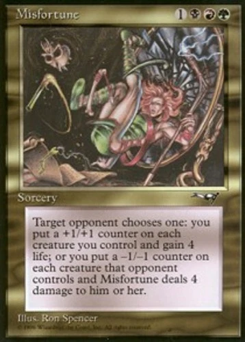 4x MTG Misfortune, Light Play, English Alliances - Image 1 of 1