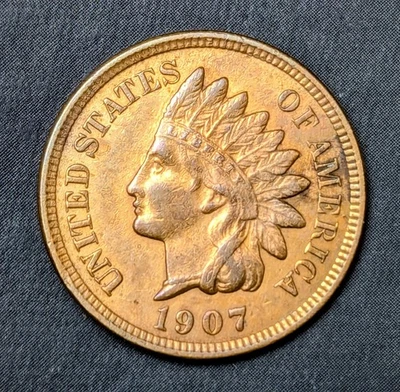 1907/1907 RPD Indian Head Cent - Image 1 of 4