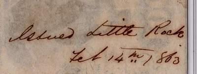 T-41 PF-22 1862 $100 Confederate Paper Money - PMG Ch VF 35 - Little Rock - R11- - Image 1 of 3