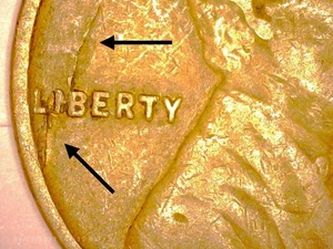 1909 VDB Lincoln Wheat Cent Mint Error Lot - Lamination Error - Picture 1 of 4