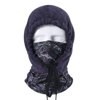 Azul Oscuro Invierno Polar Cuello Calentador Polaina Bandana Máscara Facial Térmica Esquí Senderismo Foto 1 de 4