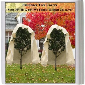 Plant Covers Freeze Protection 2.8oz 2 Packs 70"x60" Winter Tree Covers Frost... - Picture 1 of 6