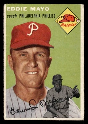 1954 Topps #247 Eddie Mayo - VG-VGEX *TedsCardShack* - Image 1 of 2