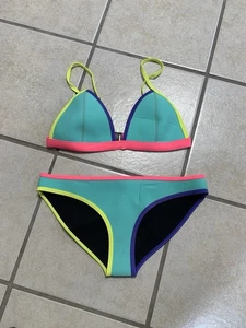 Traje de baño bikini de neopreno de buceo colores brillantes MuxiLove talla grande para adultos 2 piezas - Imagen 1 de 4