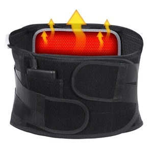 Back Brace with Heating Pad for Lower Back Pain, Cordless Heating Pad for Bac... - Picture 1 of 9