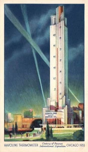 Vintage Postcard 1920's Waxfree Havoline Motor Oil Thermometer Chicago Illinois - Picture 1 of 2