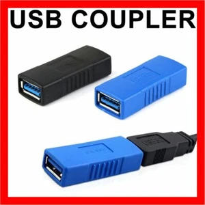 USB 3.0 Type A Female To Female Adapter Coupler Gender Changer Connector Cable - Picture 1 of 15