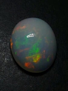 Ethiopian white opal cabochon - loose natural welo Opal gemstone 5.95 CTS - Bild 1 von 10
