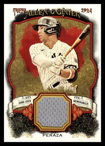 2024 Topps ALLEN & GINTER OSWALD PERAZA RELIC A #AGR-OPE - Picture 1 of 2