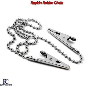Cadena de bolas con bolas de metal instrumentos babera clips dental flexible - Imagen 1 de 4