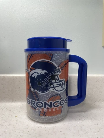 Vintage 2000 NFL ‘Denver Broncos’ Plastic Mug by Custom Edge Cover