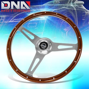 NRG 380mm 1" Deep Dish 3-Spoke Mahogany Wood Aluminum Steering Wheel RST-363SL - Bild 1 von 6