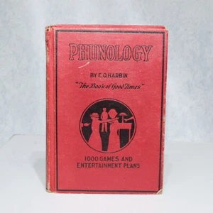 Phunologie "Das Buch der guten Zeiten" E.O. Harbin Hardcover 1923 Vintage Spiele - Bild 1 von 6