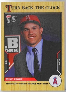 Tarjeta de reloj Mike Trout 2021 Topps ahora retrocede #70 - Imagen 1 de 3