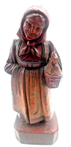 BEAUTY ANTIQUE ITALY MRS NICKLEBY CHARLES DICKENS MEDIUM STATUE FIGURINE c1920 g - Picture 1 of 11