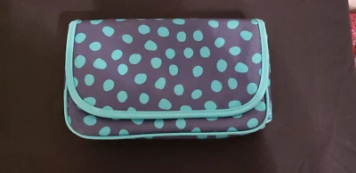 Estojo cosmético de viagem Thirty One maquiagem com espelho em pontos Lotsa marinhos - Imagem 1 de 3