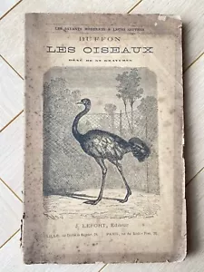 Ancien Livre Les Oiseaux Par Buffon - Naturaliste - 1881 - Imagen 1 de 3