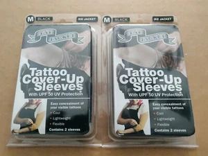 NEW TATJACKET IKE JACKET TATOO COVER UP SLEEVES CONTAINS 4 SLEEVES MED. BLACK - Picture 1 of 3